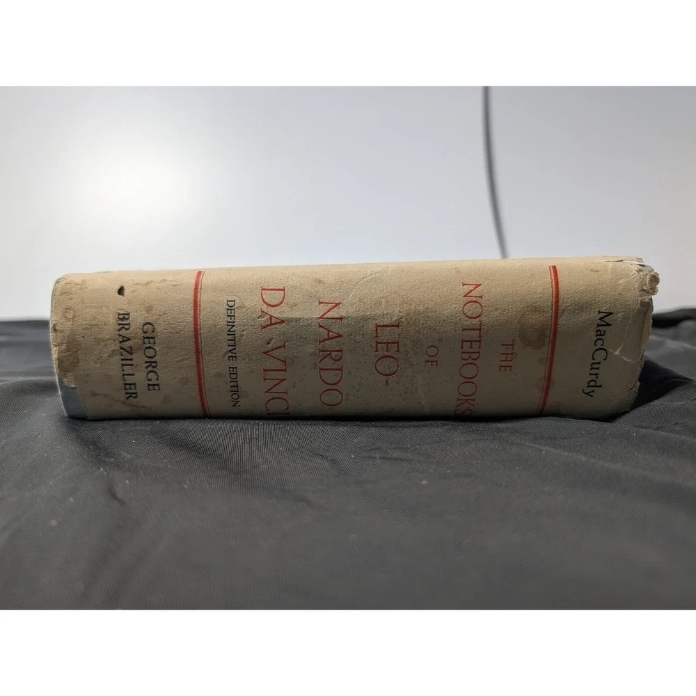1955 The Notebooks of Leonardo Da Vinci Edward MacCurdy One Vol HC George Brazil